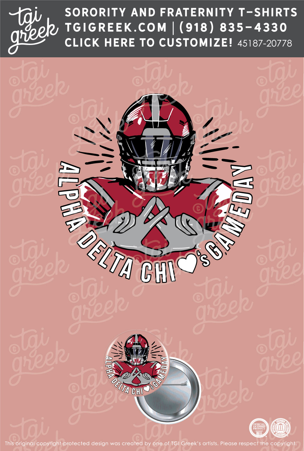 Alpha Delta Chi – UAL Button