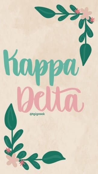 Kappa Delta – Phone Background Leaves