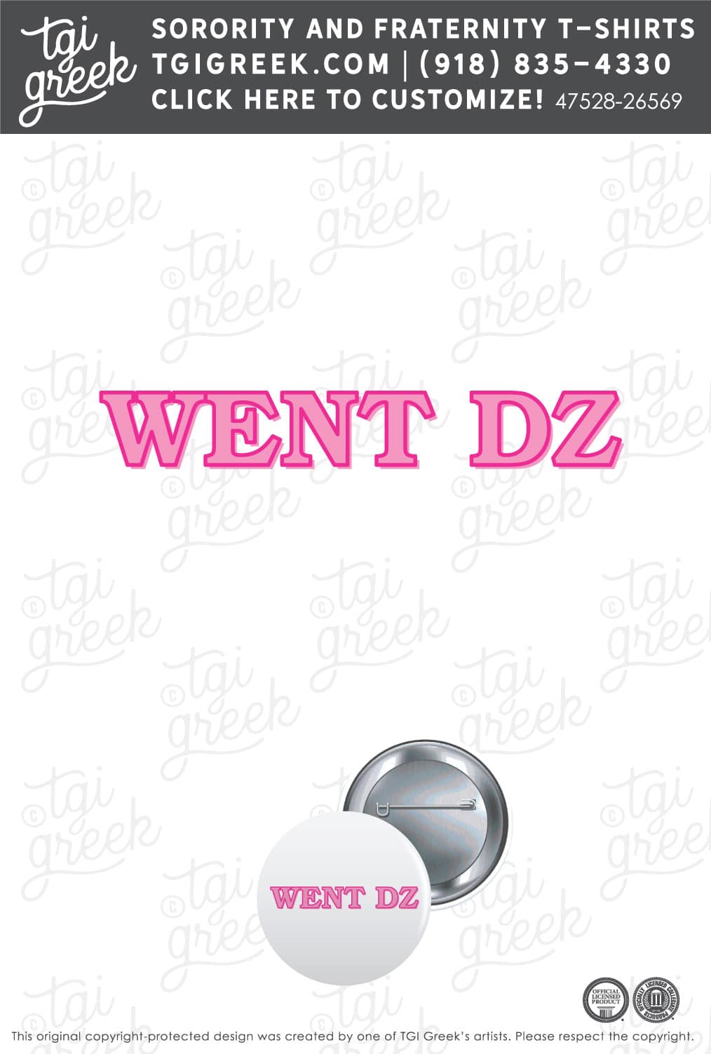 Delta Zeta – AUB Button