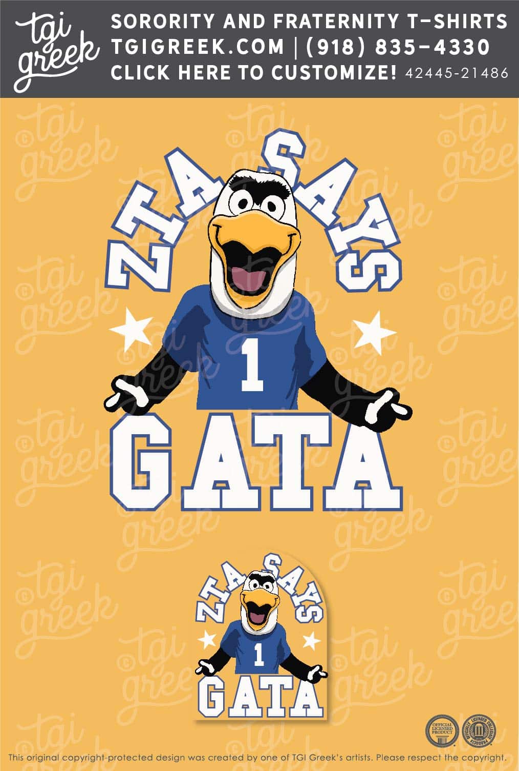 Zeta Tau Alpha – GSU Game Day Button