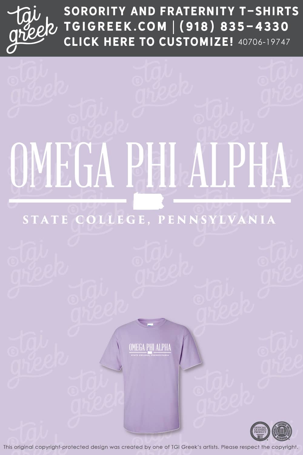 Omega Phi Alpha – PENNST Recruitment Shirt