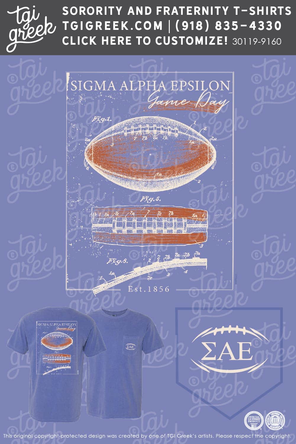 TGI – Sigma Alpha Epsilon Football Diagram