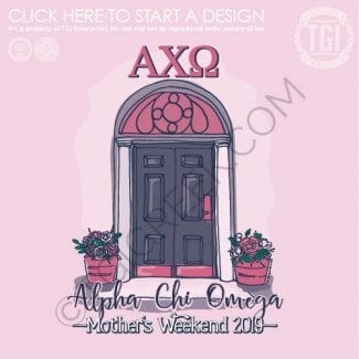 TGI-Alpha Chi Omega Mom's Day Rounded Door