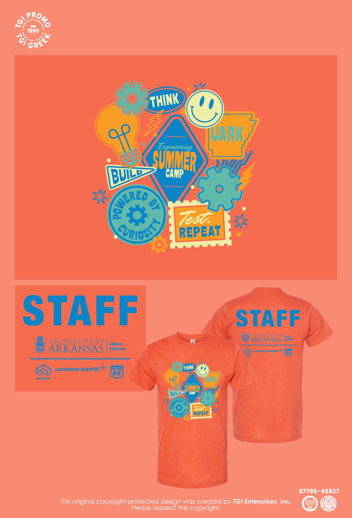 University of Arkansas – College of Engineering Camper Shirts
