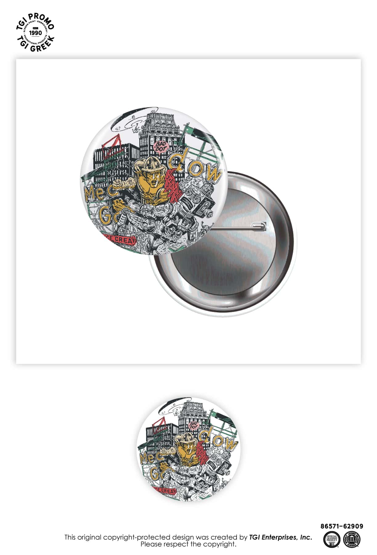 TGI Promo – Driller Vs Robot Button
