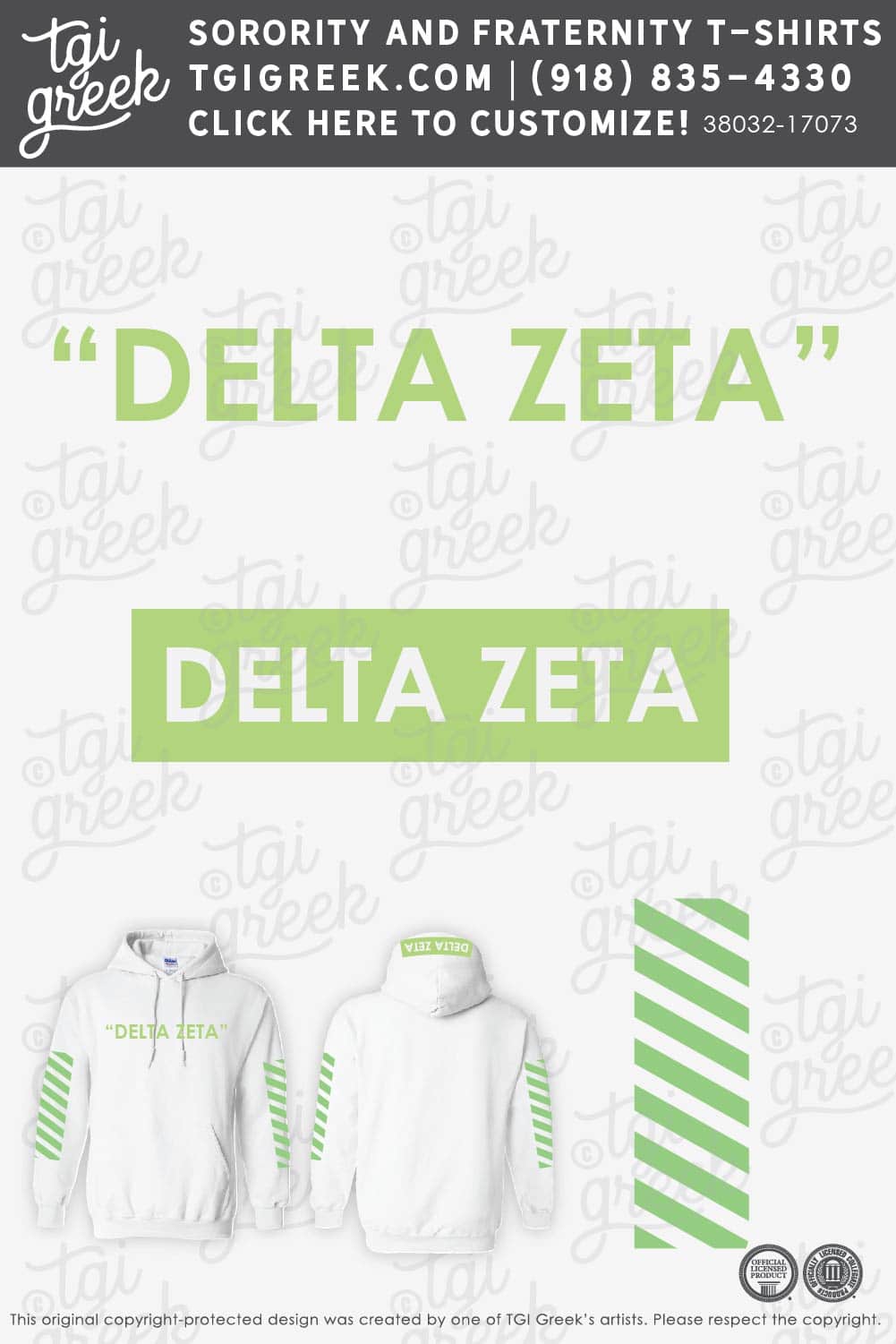 Delta Zeta – ISU Initiation Hoodie