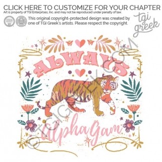 TGI – Alpha Gamma Delta Tiger Cozyset