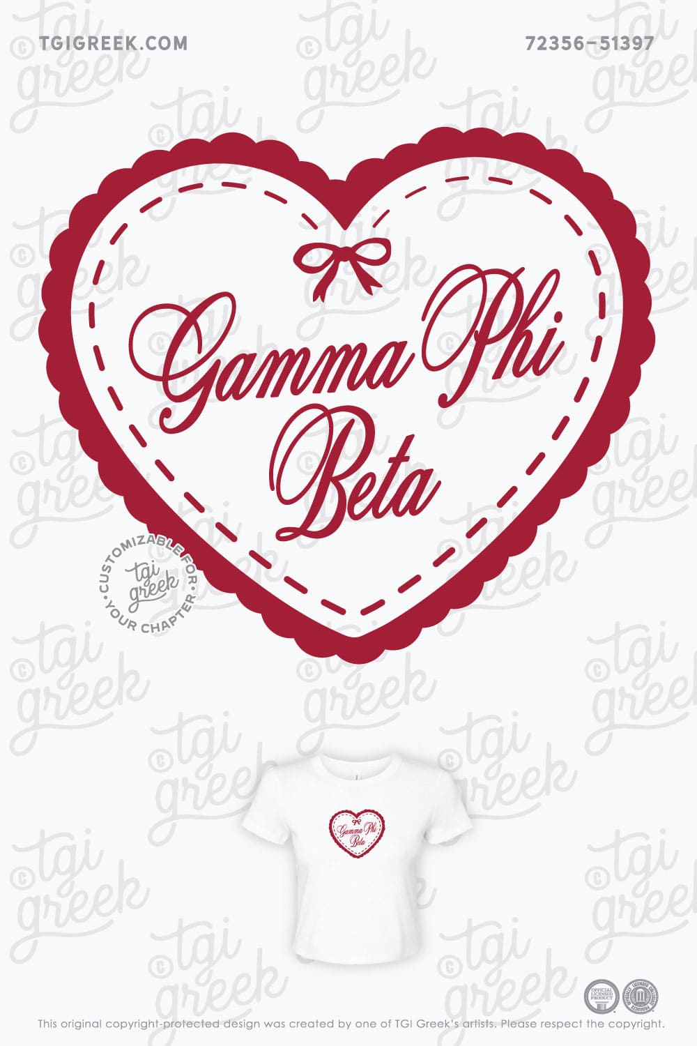 Gamma Phi Beta – TXSU PR Drop Baby Tee