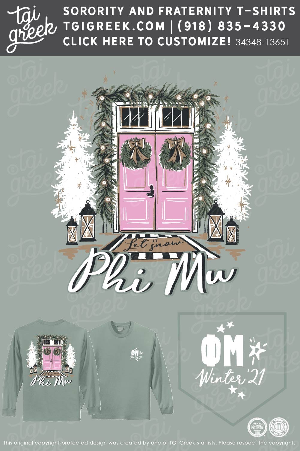 Phi Mu – TCU – Christmas Stoop