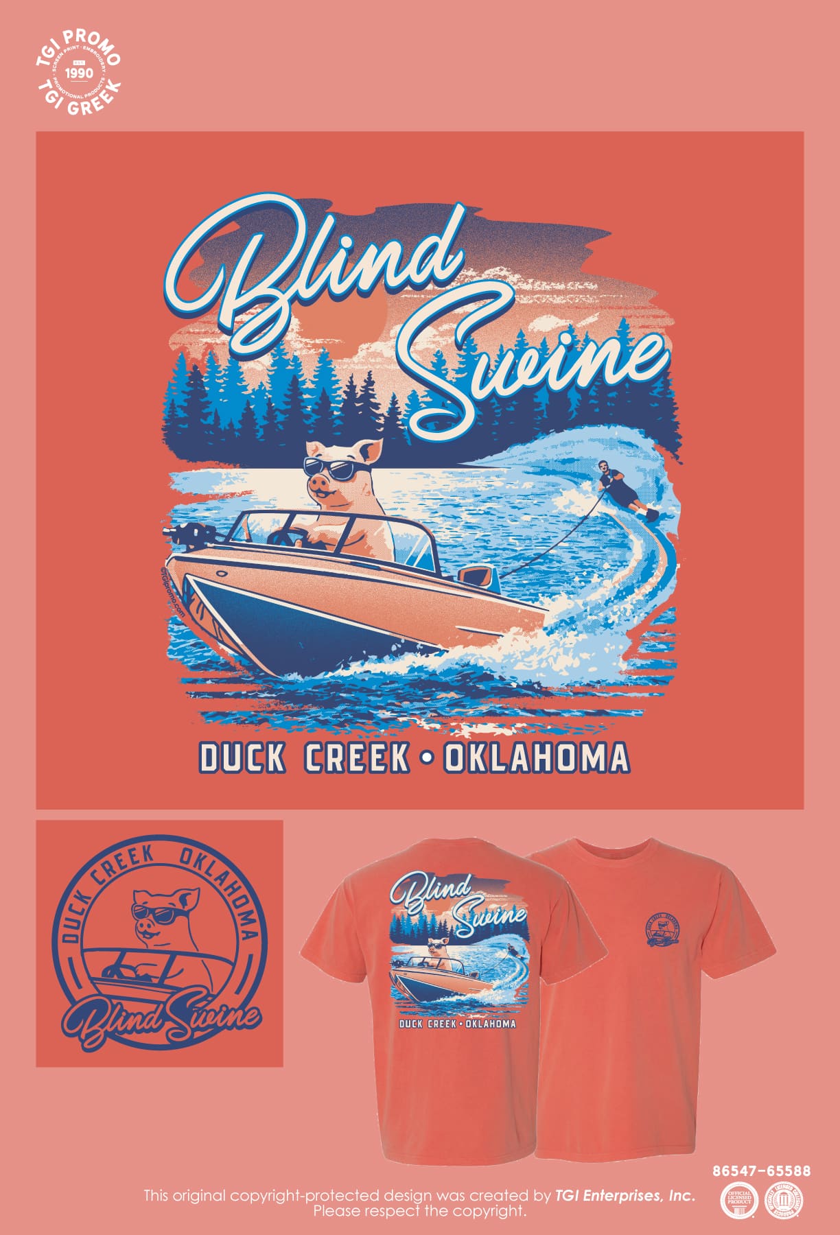 Safe Harbors Harbors View – Blind Swine Boat Tee