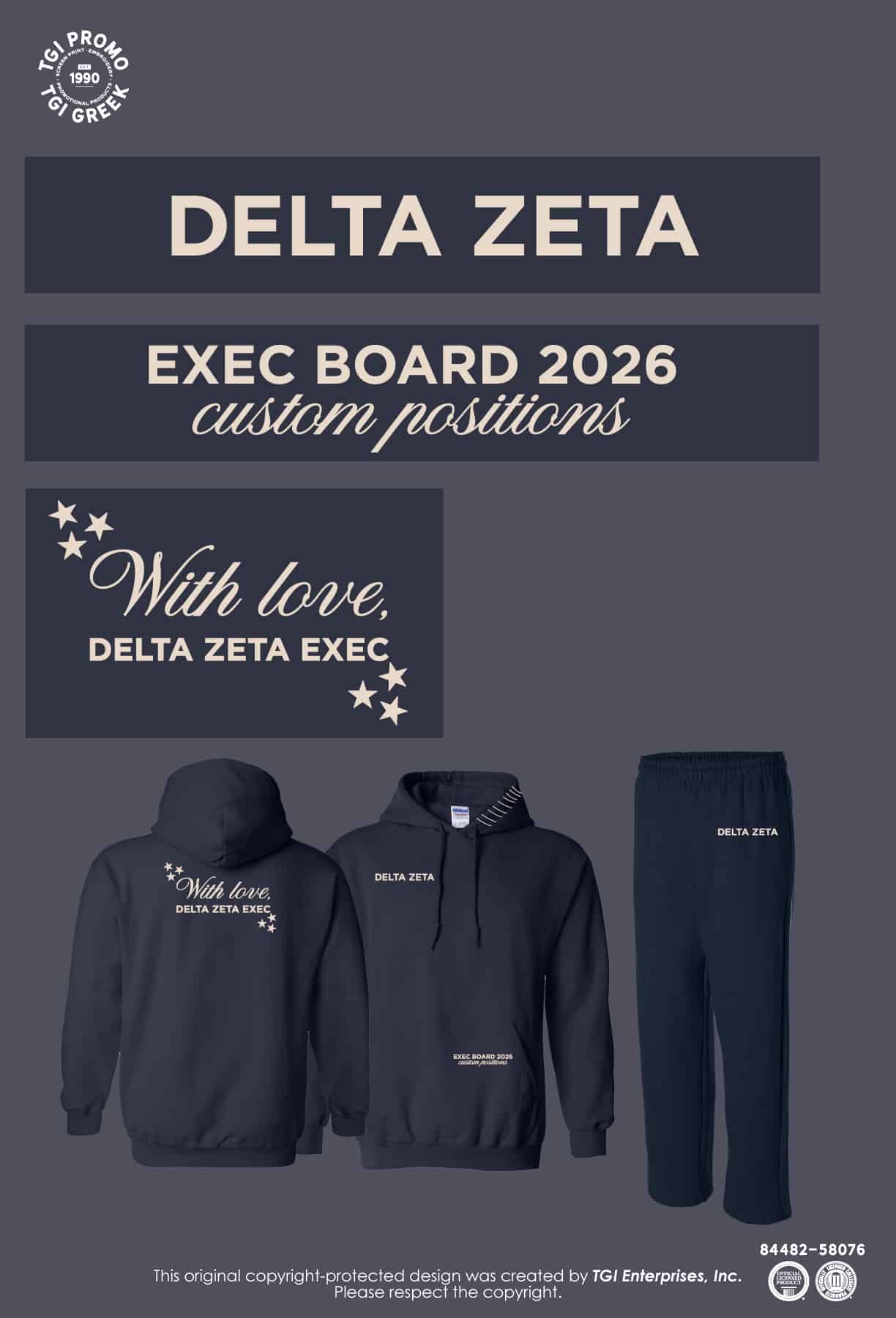 Delta Zeta – PURD Exec Hoodie