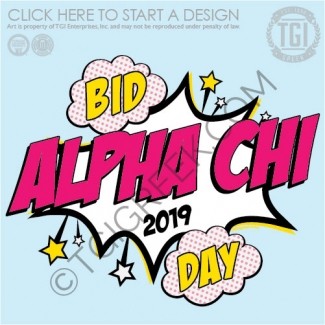TGI-Alpha Chi Omega Comic Bid Day