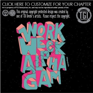 TGI-Alpha Gamma Delta Work Week