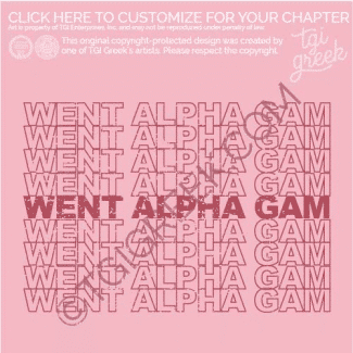 Alpha Gamma Delta –  went alpha gam