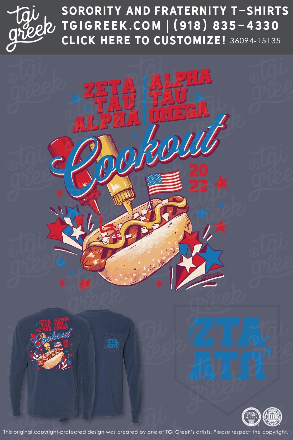 Zeta Tau Alpha – WTAM Cookout USA theme