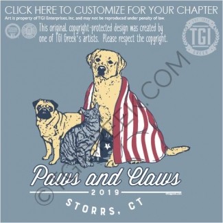 Chi Upsilon-Paws And Claws Club Sweatshirts