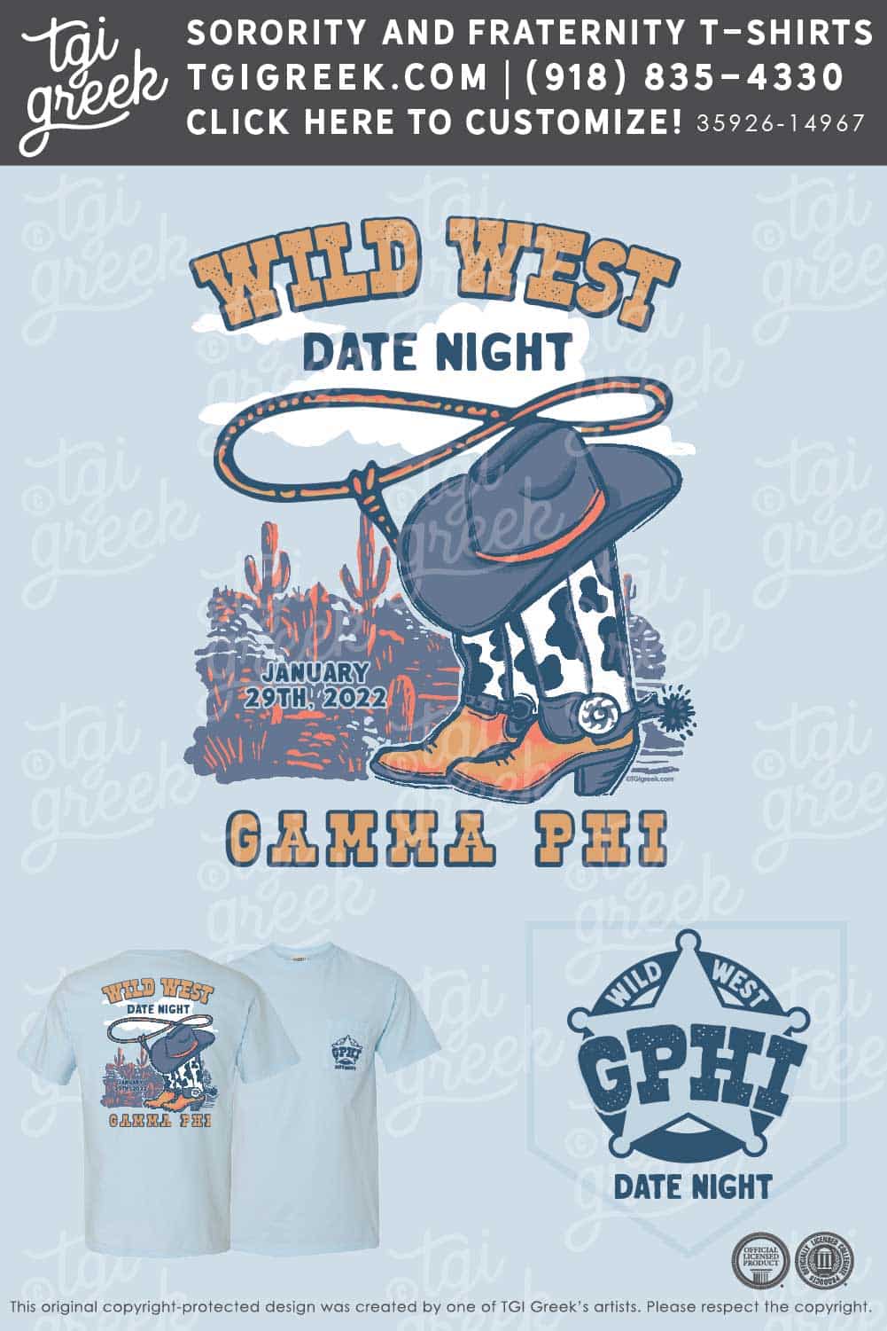 Gamma Phi Beta – UGA Wild West Date Night