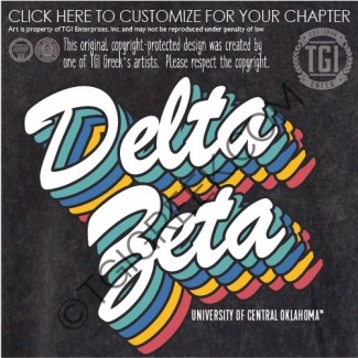 Delta Zeta – UCO Recruitment Neon