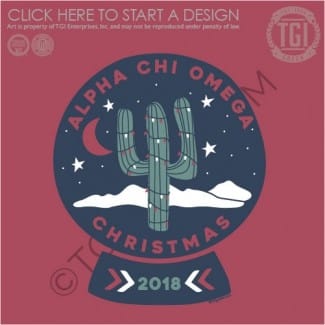 TGI-Alpha Chi Omega Desert Snow Globe