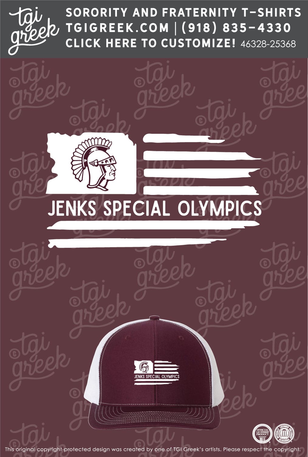 JENKS – Special Olympics Flag Hat
