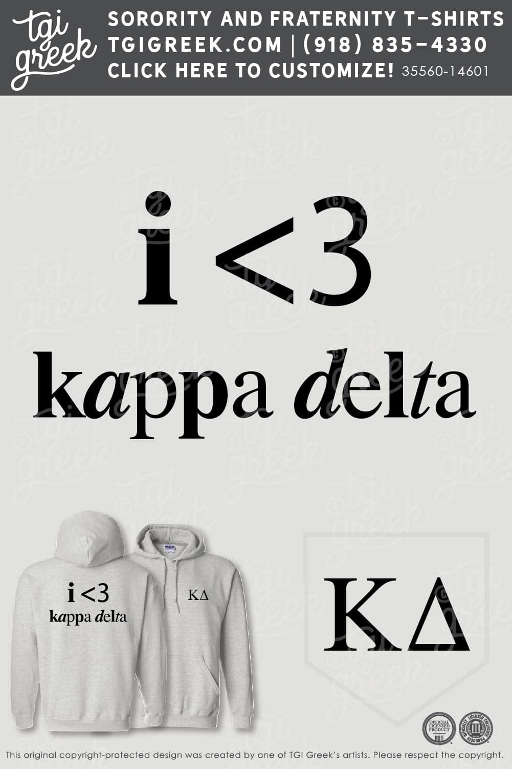 Kappa Delta – KU Heart Hoodie