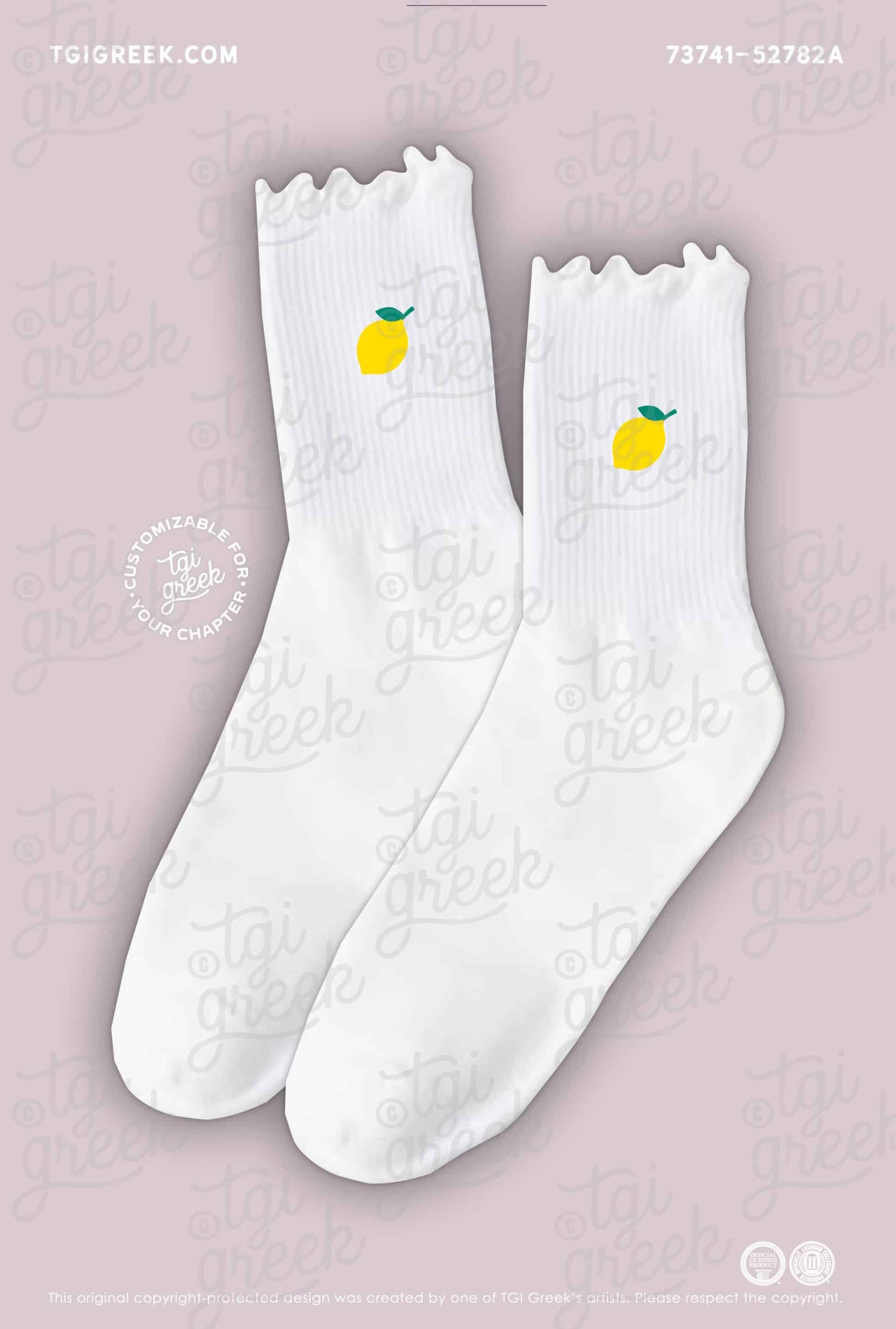 TGI Greek – Ruffle Socks