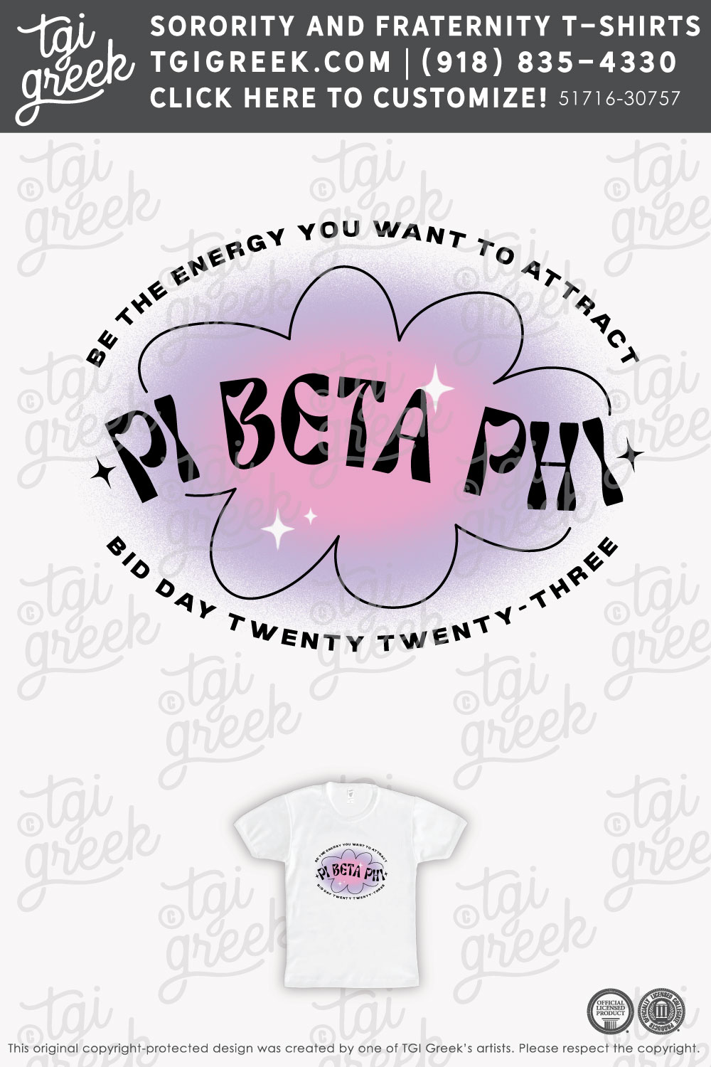 TGI – Pi Beta Phi Gradient Flower Bid Day