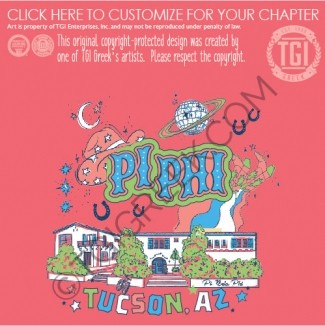 Pi Beta Phi – AZU house Collage – Red