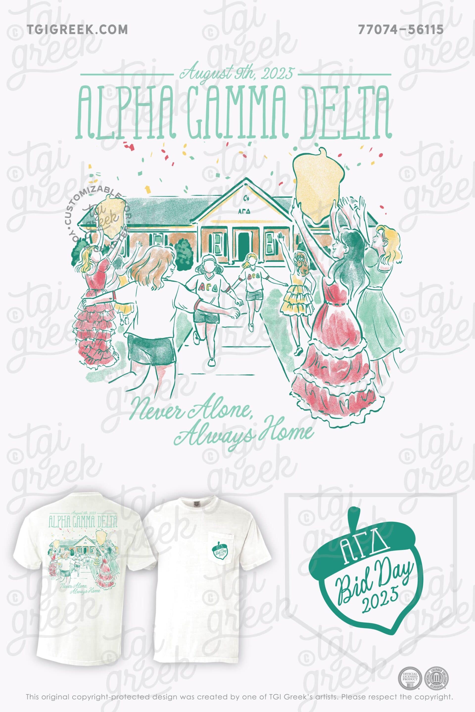 Alpha Gamma Delta – TROY Fall Bid Day