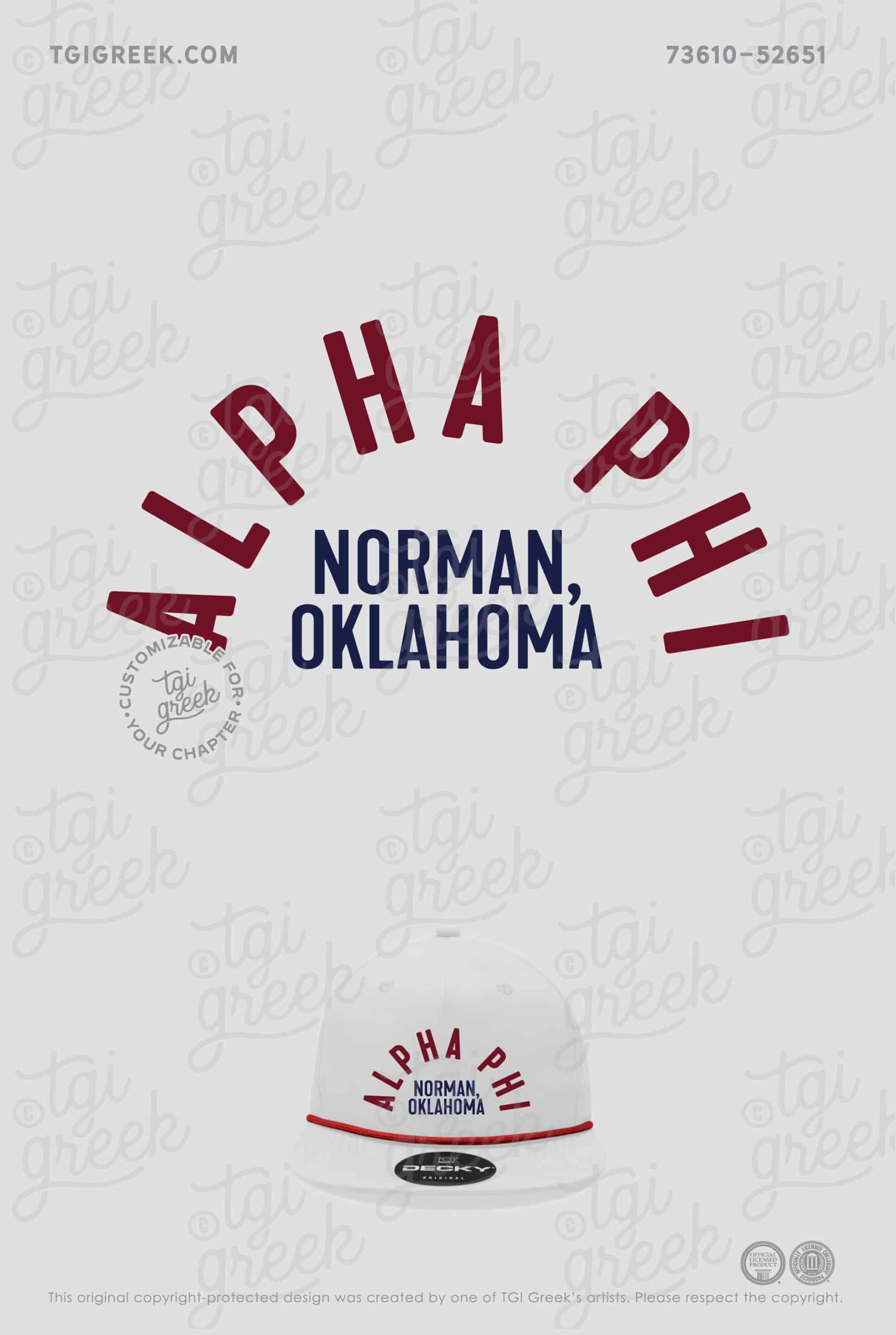 Alpha Phi – OU Hat
