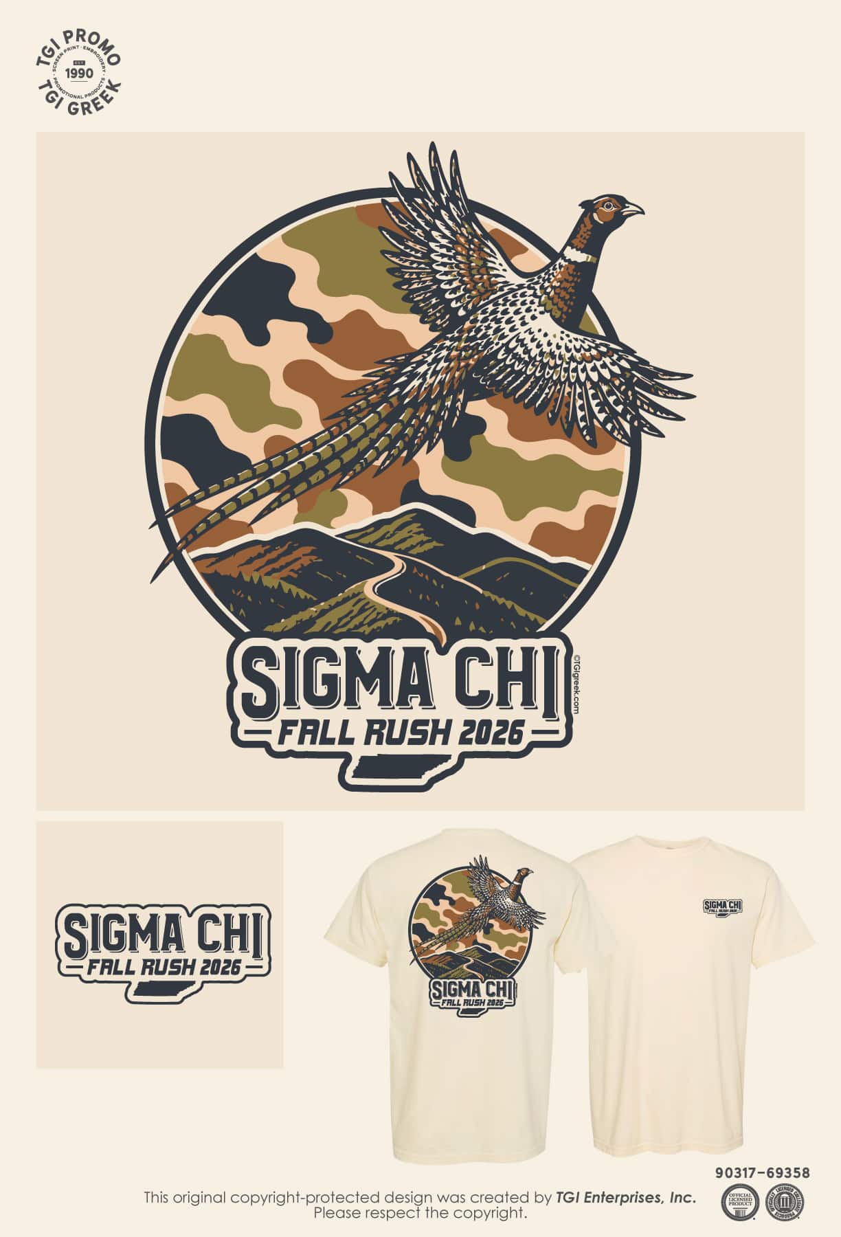Sigma Chi – TGI Greek Frat Pheasant
