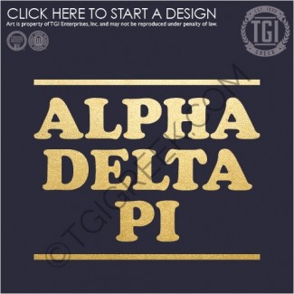Alpha Delta Pi-UCO Navy Gold