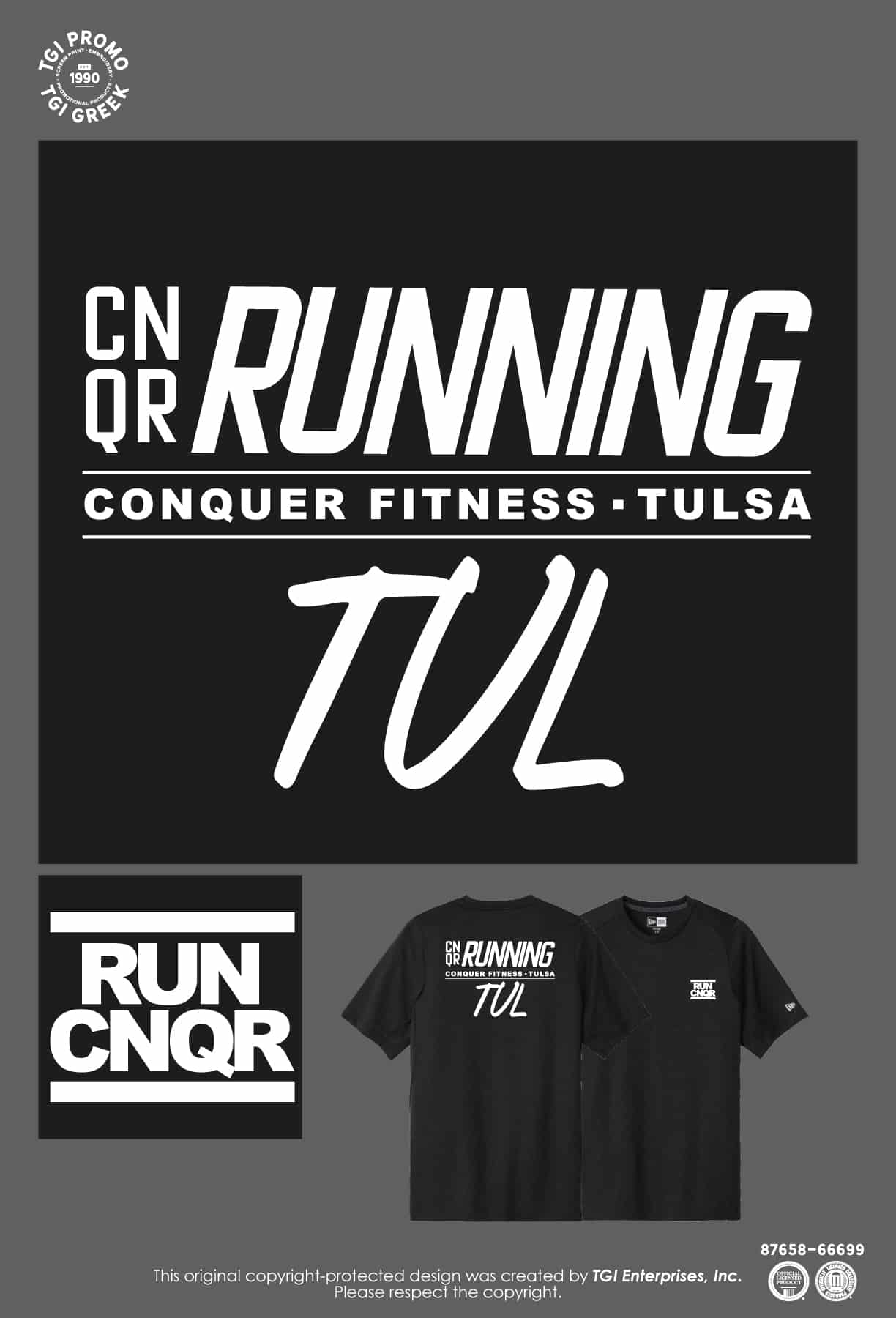 Conquer Fitness Club – Run Shirt