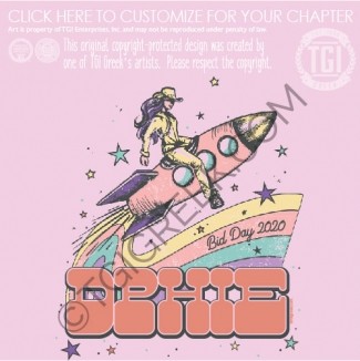 Delta Phi Epsilon – bid Day – Rainbow