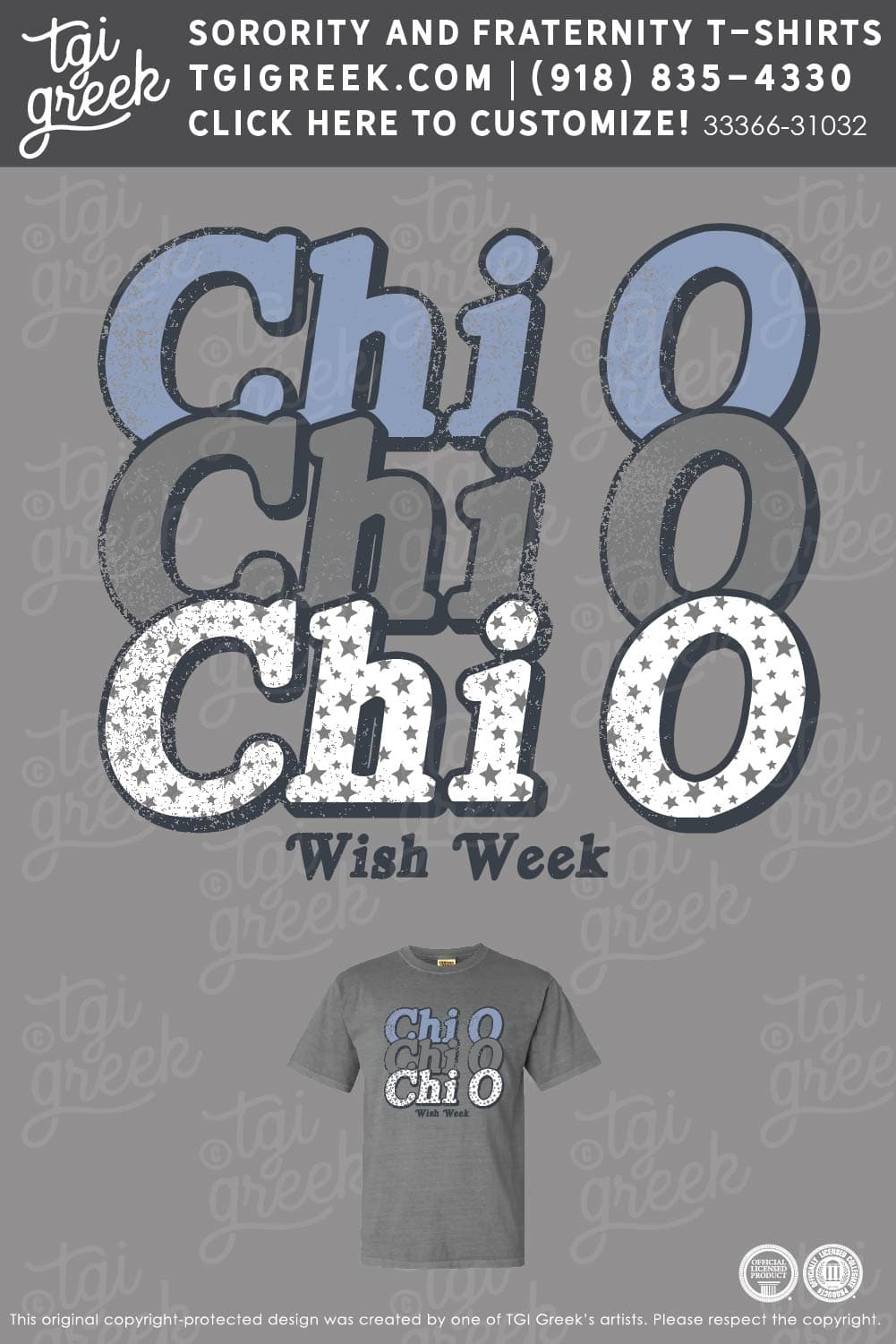 Chi Omega – UNCCH Wish Week Stacked