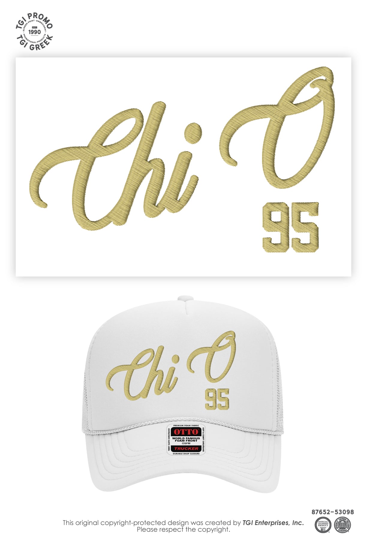 Chi Omega – TROY Formal Hat