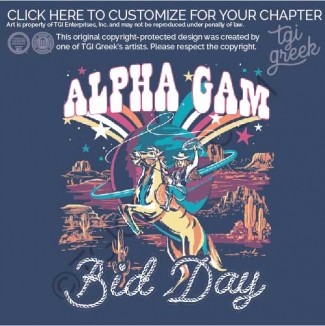 Alpha Gamma Delta – space Cowgirl