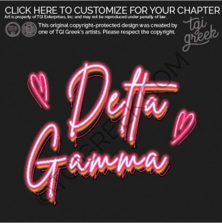 TGI- Delta Gamma Neon