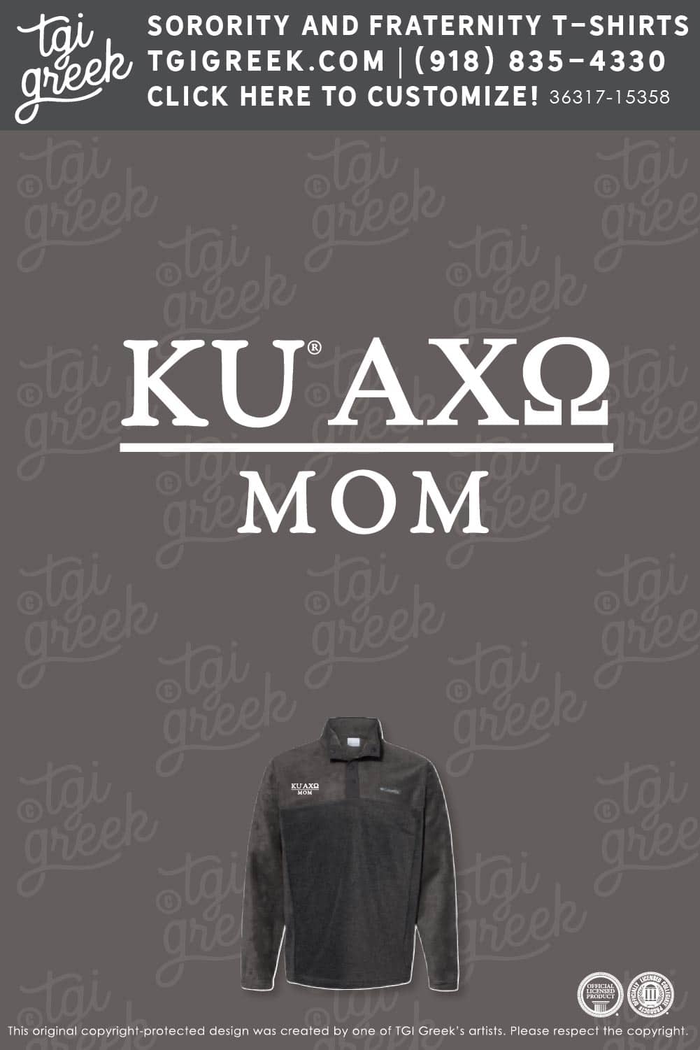 Alpha Chi Omega – KU Mom Pullover