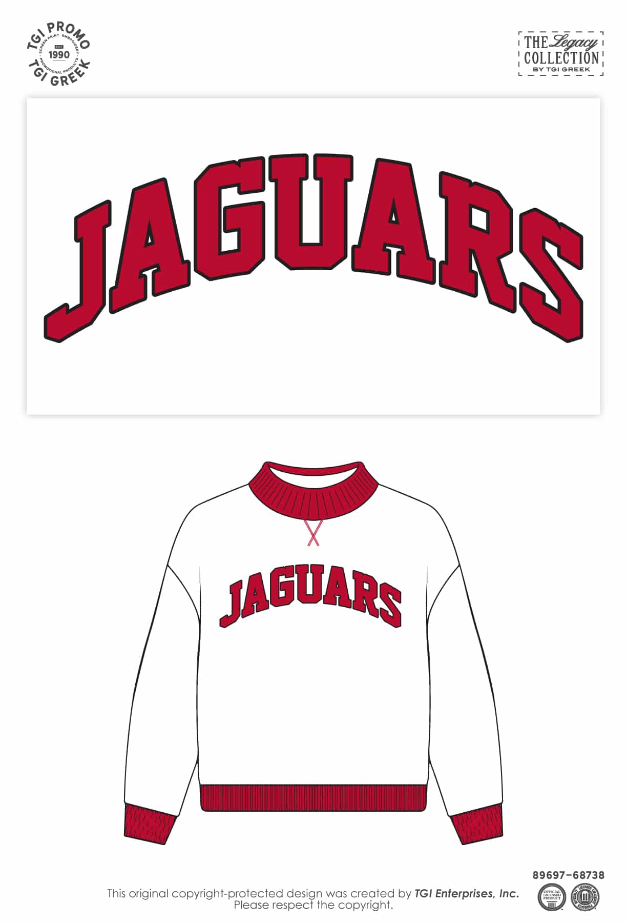 Blue Valley West High School – Jaguars Mockneck