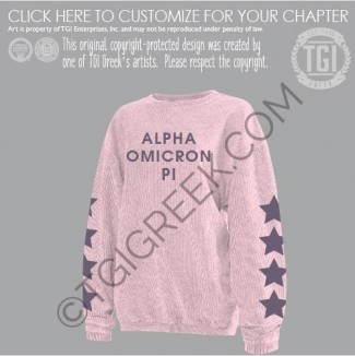 TGI-Alpha Omicron Pi Star Sleeve