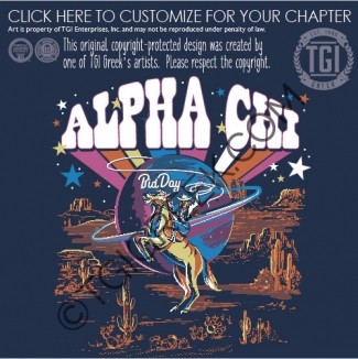 Alpha Chi Omega – Space Cowgirl Bid Day