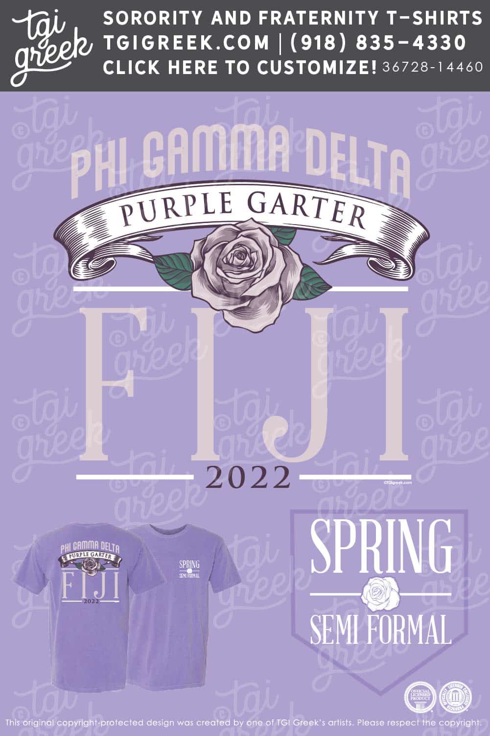FIJI – KU Purple Garter