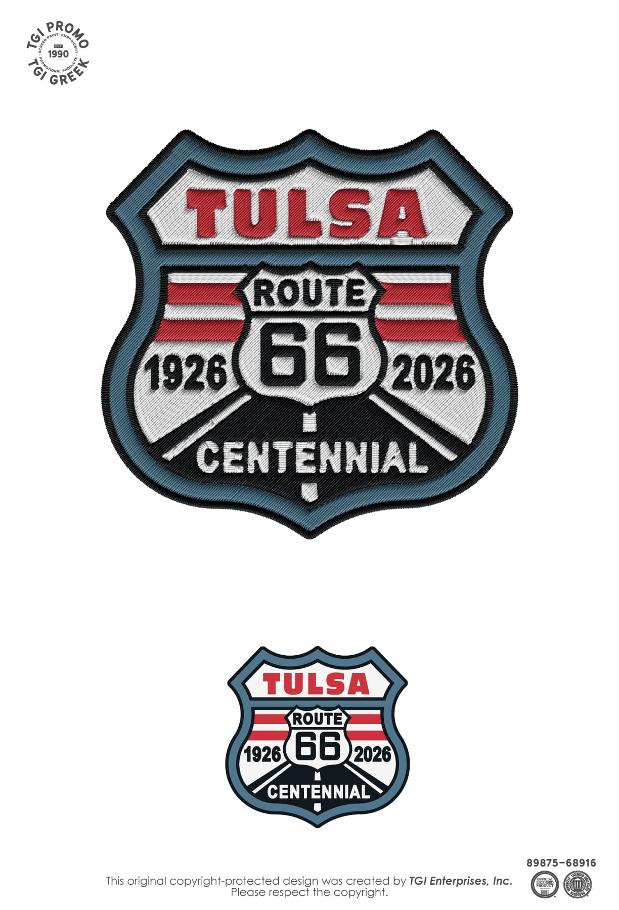 TGI Promo – Cap Cruise Tulsa Rt66 Patch