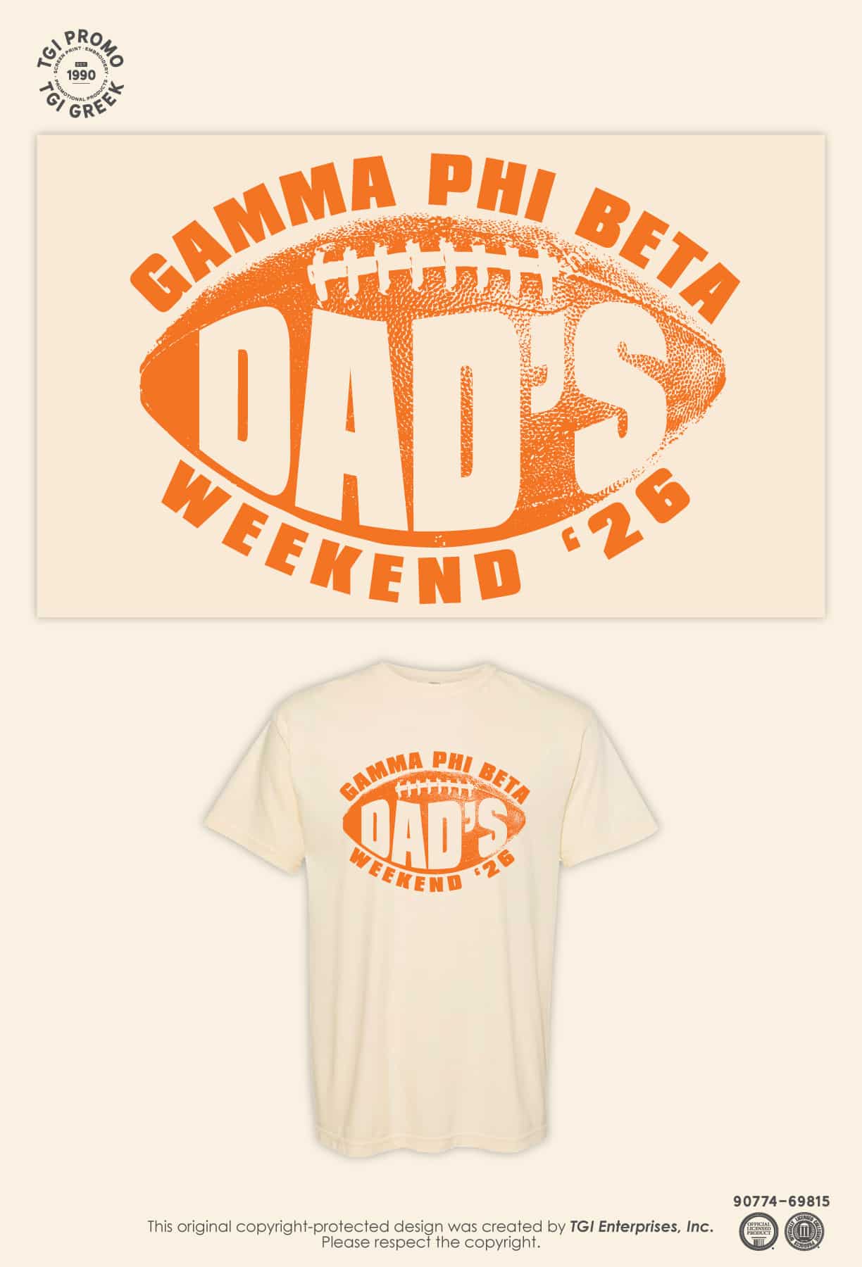 Gamma Phi Beta – TGI Greek Dad’s Day