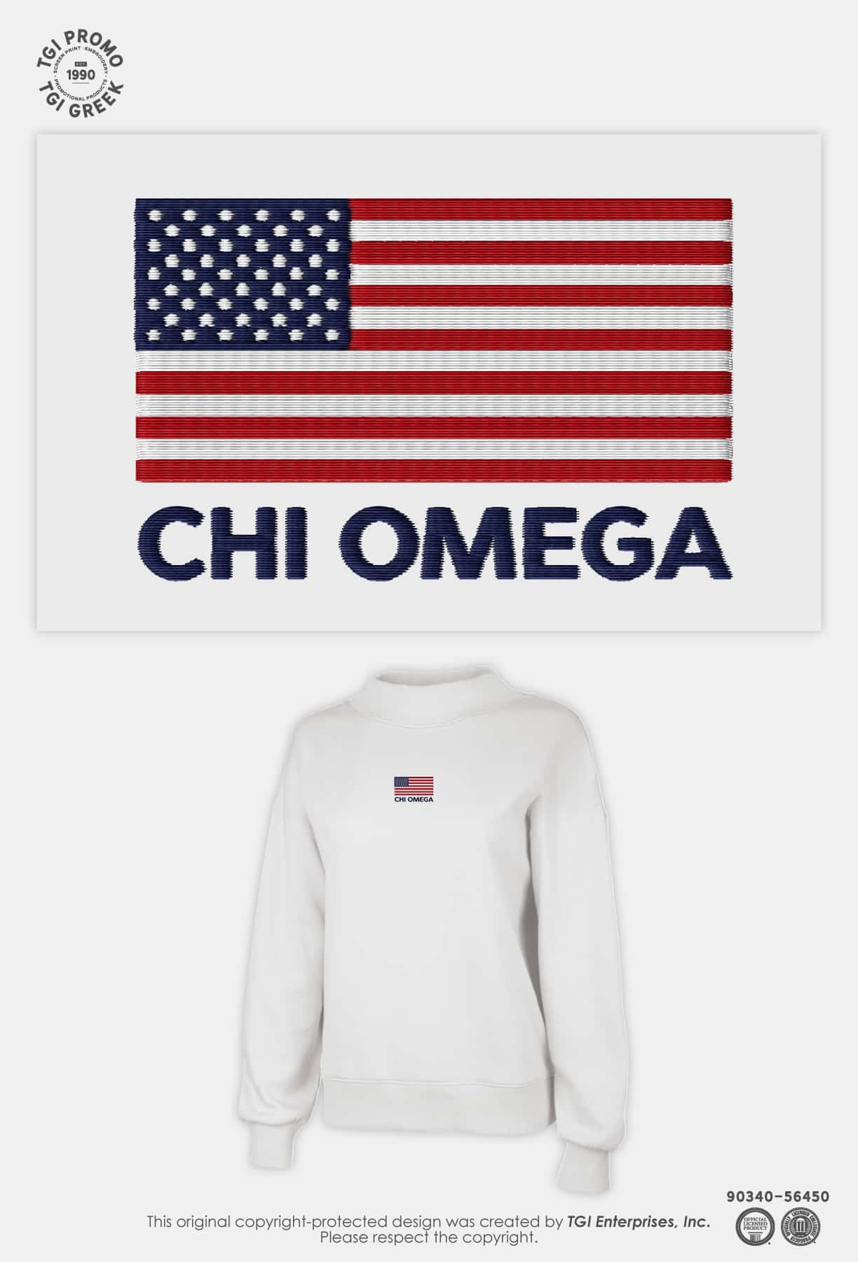 Chi Omega – ILLUC Mockneck