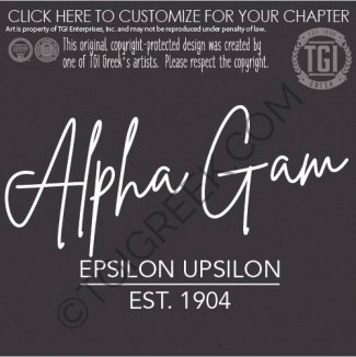 Alpha Gamma Delta TSU Crewneck Sweatshirt