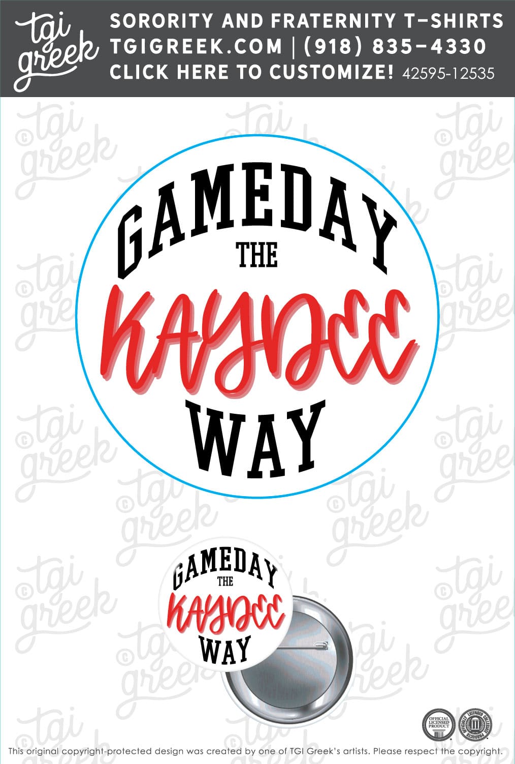 Kappa Delta – TROY Button C