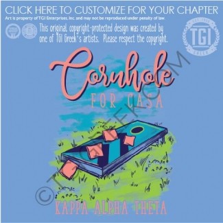 Kappa Alpha Theta-UNF cornhole For Casa
