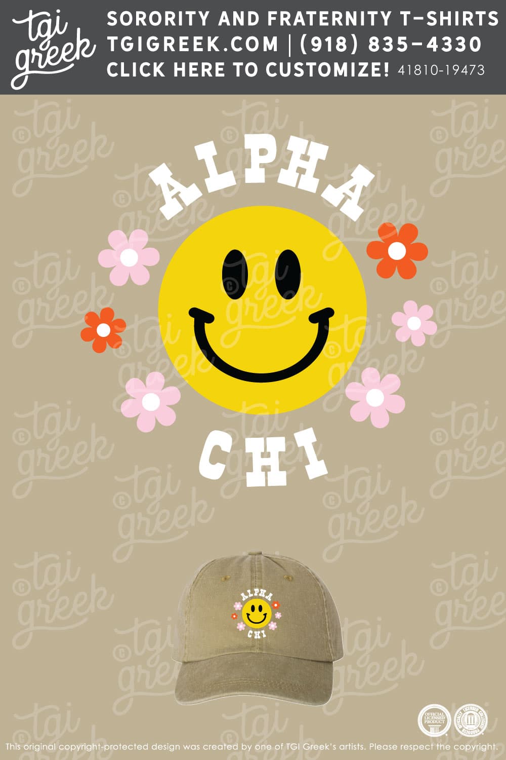 LIVE – Alpha Chi Omega Smiley Hat